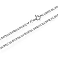 NKlaus Panzerkette 925 Sterling Silber Kette Panzerkette 36cm 2,10mm, Diamantiert