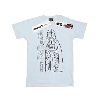 Star Wars - "Best Dad In The Galaxy" T-Shirt für Herren (Weiß)