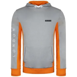 Widmen Sie London Cody Mens Grey/Orange Hoodie