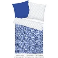 TOM TAILOR HOME Bettwäsche ORGANIC LEAVES in Gr. 135x200cm, 155x220cm oder 200x220cm, Renforcé, 2 teilig, new bedroom, mit farbigem Markenreißverschluss