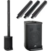 McGrey E-208LAB Aktiv Line Array Akku-Säulenanlage Lautsprecher (Bluetooth, 100 W, PA-Anlage mit 4x 2,5" Breitbandlautsprecher)