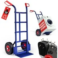 Gardebruk Sackkarre, PU Vollgummireifen klappbar 200kg Stahl Transportkarre Transportwagen