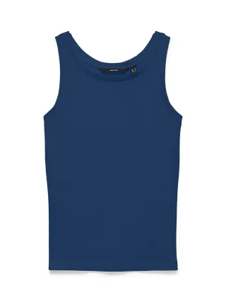 VERO MODA - VMLASSIE SL O-NECK TOP JRS Navy Peony - Gr. - L