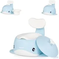 Chipolino Töpfchen Töpfchen Wal Innenbehälter, Toilettentrainer Deckel Rückenlehne 15 kg