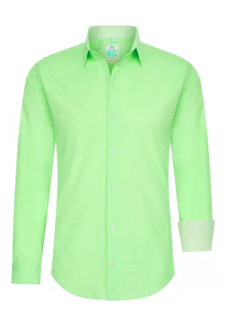 Pastell Hemd S - 6XL Slim Fit Cotton-Stretch