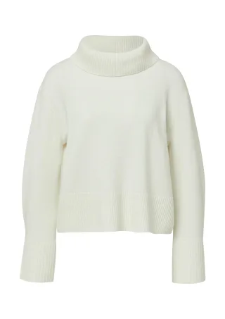 comma - Strickpullover weiß - Gr. - 36