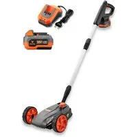 FUXTEC Akkurasenmäher FX-E1RMEH20-SET, 22 cm Schnittbreite, flexible Kugelkopfsteuerung, 20V Akku, 3-fache Schnitthöheneinstellung