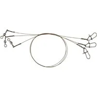 Savage Gear Vorfachschnur Savage Gear 7x7 Stahlvorfach mit Snap 20cm 0,27mm 7kg (3er Pack), (1-St)