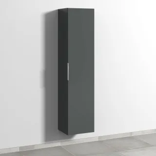 Sanipa 3way Hochschrank mit 1 Tür, Anthrazit-Matt UM11122