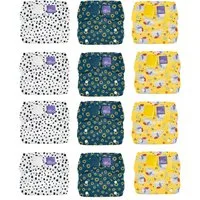 Bambino Mio Stoffwindeln 6er Pack Bambino Mio, Miosolo Stoffwindel Überhose One Size (12-St), Hautsympatisch