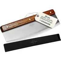 SILBERTHAL Wiegemesser 32cm für Pizza, Flammkuchen, Nüsse und Kräuter