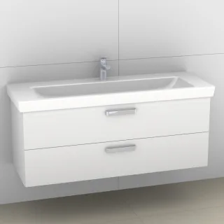 Artiqua 414 Waschtischunterschrank für Subway 2.0 7176D1 Weiß Glanz, 414-WU2L-V74-7050-68 414-WU2L-V74-7050-68