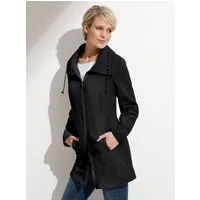 Sieh an! Fleecejacke Long-Fleecejacke Langarm