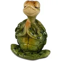 formano Dekofigur Schildkröte Harry Yoga Namaste grün 11 cm - Kunststein - glänzend (1 St)