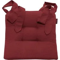Magma Heimtex Sitzkissen Fino Schleifenband Stuhlauflage Rattanstühle extra dick 2er Set, Schlaufenband