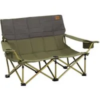 COSTWAY Campingstuhl, 2 Sitzer Klappstuhl, Faltstuhl, Angelstuhl verstellbar