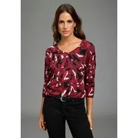 Laura Scott 3/4-Arm-Shirt 3/4-Arm, figurumspielende Passform, hüftlange Schnittform