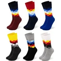 OCCULTO Basicsocken Herren Bunte Socken 6er Pack (Modell: Sigi) (6-Paar)