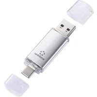 Renkforce Renkforce RF-USBOS-220 USB-Stick 32 GB Silber RF-6684362 USB-A, USB-C USB-Stick