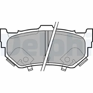 Delphi Bremsbel?ge hinten Honda Prelude Suzuki Swift