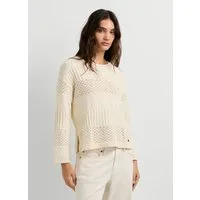Pepe Jeans Strickpullover ALAYA im Strukturmix, reine Baumwolle