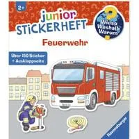 Wieso? Weshalb? Warum? junior Stickerheft - Feuerwehr, Lernbuch
