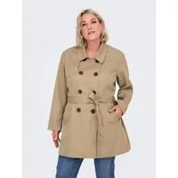 ONLY CARMAKOMA Trenchcoat CARVALERIE TRENCHCOAT OTW Kunstfaser, Gürtel in der Taille