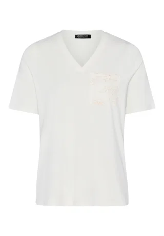 FRANK WALDER - Shirt SALTED TANGERINE mit aufgesetzter Brusttasche ecru - Gr. - 44