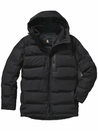 Mey & Edlich Herren Daunen-Parka Schwarz Obermaterial und Futter: 100 % Polyester (recycelt)