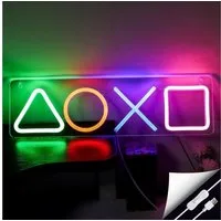 TUWENA LED Dekolicht Gamer Neon Schild, USB/Schalter, Grafik Dekoration Zeichen Spielzimmer, für Gamer Streamer Teenager Jungen Zimmer Kinder