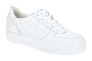 Paul Green Damen Sneaker 5230-02 Wei? Echtleder Frottee-Futter Gummisohle Sch...