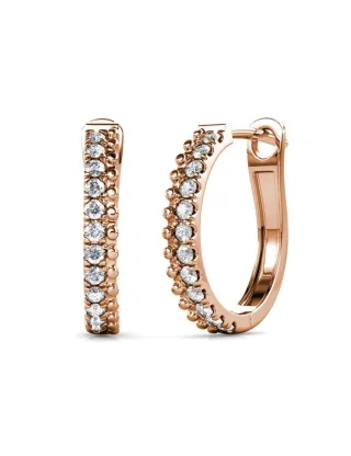 Aleah Ohrringe - Rose Gold und Kristall