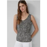 s.Oliver Muscleshirt T-Shirt Jersey-Top mit Cut-out und Schleife