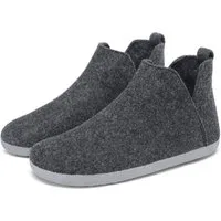 Home & Joy vegan & recycled Comfort Filz unisex Hausschuh (hohe Hüttenschuhe, Fußbett entnehmbar, weich & warm gefüttert, bequem) Pantoffeln Latschen Schlappen Slipper Pantoletten Winter rutschfest