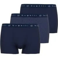 bugatti Slip Mailand (3er Pack) mit Logo, Baumwollmix, eng, bequem, hautfreundlich, breiter Bund