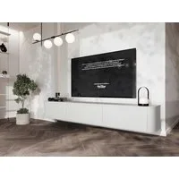 MOEBLINE Lowboard Hängender TV Lowboard AZILLO 215 weiß