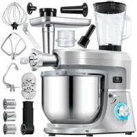 KESSER Küchenmaschine, Universal Küchenmaschine K-KM 3000 mit Fleischwolf Knetmaschine 5,5L