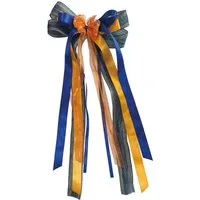 Nestler Schultüte Nestler Schultütenschleife blau/orange/jute 23x50cm