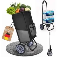 Allyson Einkaufstrolley Allyson Einkaufswagen Trolley Klappbar – Belastbar & Geräuschlos, 45 l, Klappbares Leichtbau-Gestell mit ergonomischem Soft-Touch-Griff