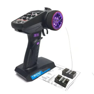 YSIDO YS7 2.4GHz 7CH Digital Radio Transmitter with 2*RX-G7 Receivers for 1/10 1/8 Crawler RC Boat Car