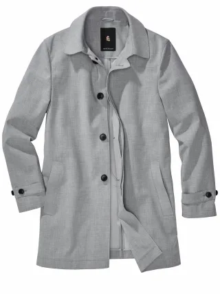 Mey & Edlich Herren Nordic-Carcoat Grau 66 % Polyester, 28 % Viskose, 6 % Elasthan