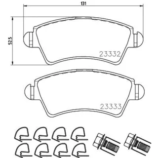 Hella Bremsbel?ge vorne Citroen Xsara Peugeot 206