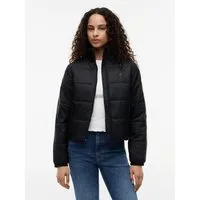Tommy Jeans Steppjacke TJW REG PADDED JACKET Steppware, Reißverschlusstaschen, Stehkragen