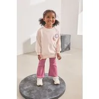Next Langarmshirt & Leggings Langarmoberteil und Schlagleggings (2-tlg)