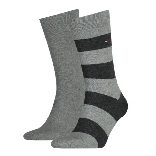 Tommy Hilfiger Socken "TH MEN RUGBY SOCK 2P" 2 Paar, 2 Paar tlg. mit Rippenstrickbündchen, atmungsaktiv