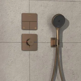 hansgrohe ShowerSelect Ventil 15587140 UP, für 3 Verbraucher, brushed bronze