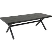 Primaster Gartentisch Primaster Gartentisch Turin 220 x 90 cm anthrazit, Witterungsbeständig