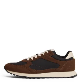Tommy Hilfiger - Rutschhemmender Wildleder-Sneaker braun/schwarz - Gr. - 45