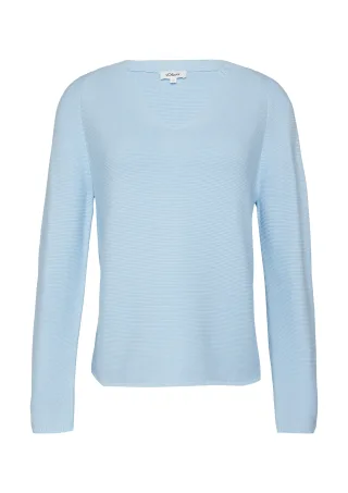 s.Oliver - Strickpullover blau - Gr. - 42