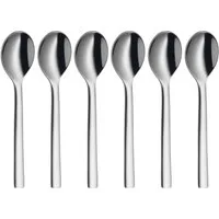 WMF Espressolöffel Nuova (6 Stück), 6-tlg., 11 cm, Cromargan Edelstahl rostfrei 18/10, Geschenkverpackung